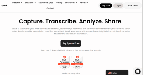 Speak AI Review: AI Transcription For Video & Audio! (2025)